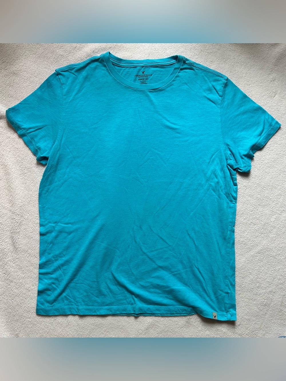 American Eagle Teal Short-Sleeve Crew Neck Tee
